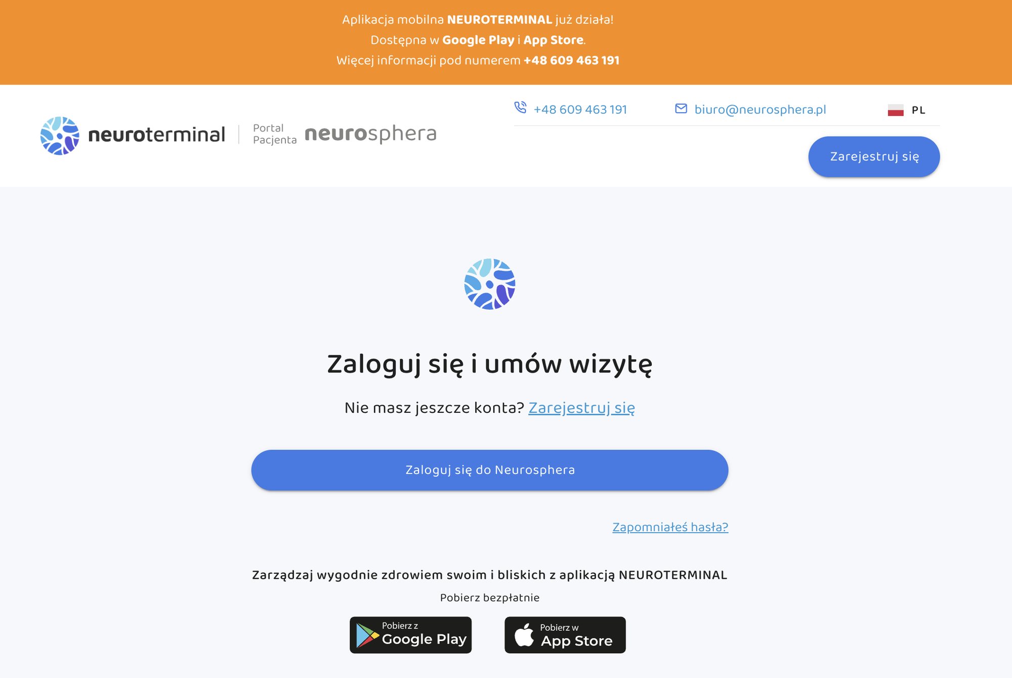 Neuroterminal — portal pacjenta